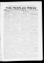 Thumbnail image of item number 1 in: 'The Peoples Press (El Reno, Okla.), Vol. 1, No. 29, Ed. 1 Friday, March 10, 1911'.