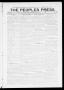 Thumbnail image of item number 1 in: 'The Peoples Press (El Reno, Okla.), Vol. 1, No. 57, Ed. 1 Wednesday, April 12, 1911'.