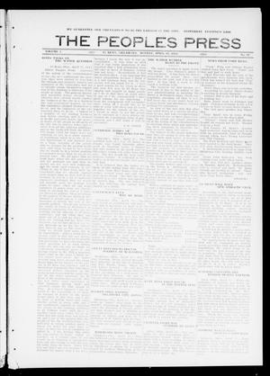 The Peoples Press (El Reno, Okla.), Vol. 1, No. 61, Ed. 1 Monday, April 17, 1911