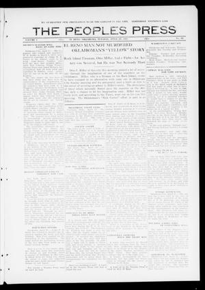 The Peoples Press (El Reno, Okla.), Vol. 1, No. 68, Ed. 1 Tuesday, April 25, 1911