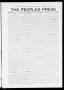 Thumbnail image of item number 1 in: 'The Peoples Press (El Reno, Okla.), Vol. 1, No. 85, Ed. 1 Monday, May 15, 1911'.
