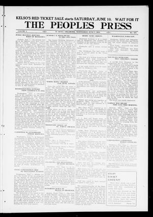 The Peoples Press (El Reno, Okla.), Vol. 1, No. 104, Ed. 1 Wednesday, June 7, 1911