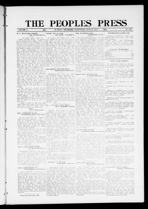 The Peoples Press (El Reno, Okla.), Vol. 1, No. 116, Ed. 1 Wednesday, June 21, 1911