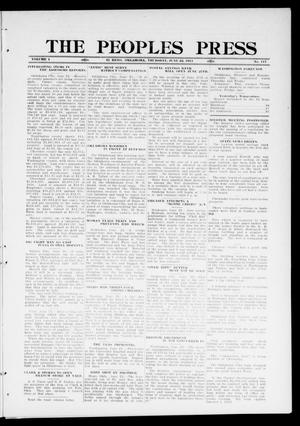 The Peoples Press (El Reno, Okla.), Vol. 1, No. 117, Ed. 1 Thursday, June 22, 1911