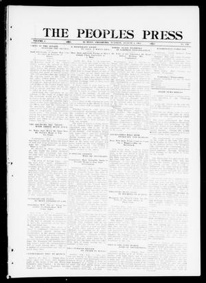 The Peoples Press (El Reno, Okla.), Vol. 1, No. 150, Ed. 1 Tuesday, August 1, 1911