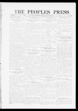 The Peoples Press (El Reno, Okla.), Vol. 1, No. 202, Ed. 1 Tuesday, October 3, 1911