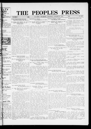 The Peoples Press (El Reno, Okla.), Vol. 1, No. 218, Ed. 1 Saturday, October 21, 1911