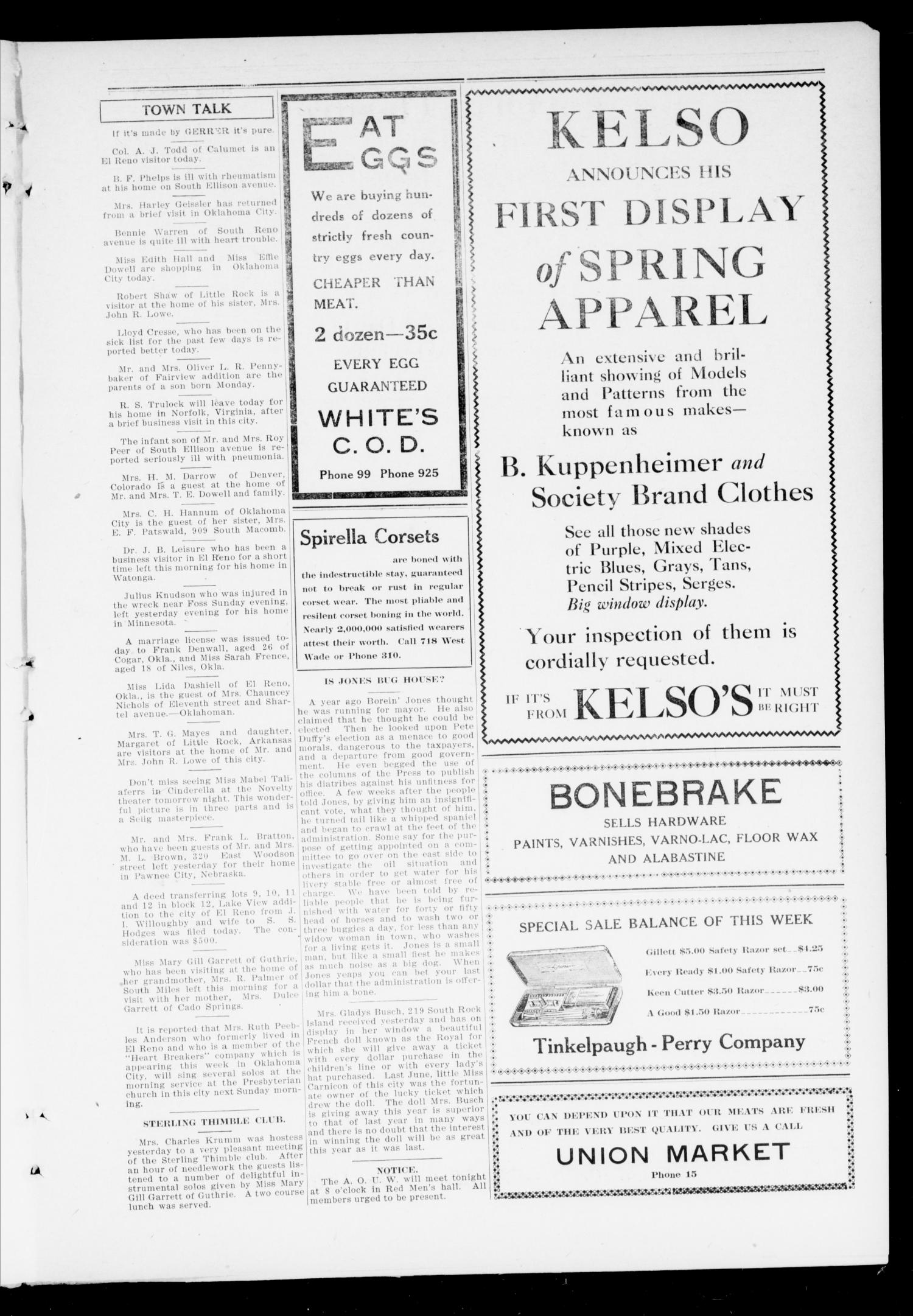 The Peoples Press (El Reno, Okla.), Vol. 2, No. 33, Ed. 1 Thursday, March 14, 1912
                                                
                                                    [Sequence #]: 3 of 4
                                                