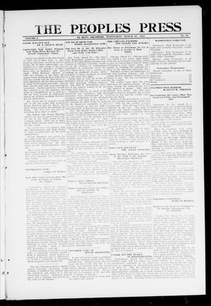 The Peoples Press (El Reno, Okla.), Vol. 2, No. 44, Ed. 1 Wednesday, March 27, 1912