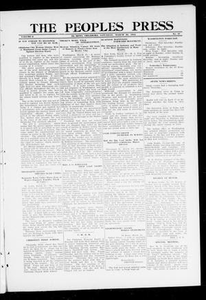 The Peoples Press (El Reno, Okla.), Vol. 2, No. 47, Ed. 1 Saturday, March 30, 1912