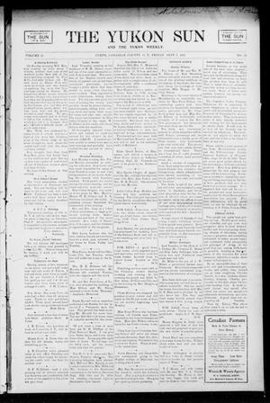 Primary view of object titled 'The Yukon Sun And The Yukon Weekly. (Yukon, Okla. Terr.), Vol. 13, No. 35, Ed. 1 Friday, September 1, 1905'.