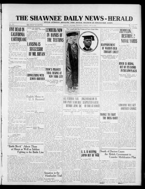 The Shawnee Daily News-Herald (Shawnee, Okla.), Vol. 21, No. 30, Ed. 1 Wednesday, June 23, 1915