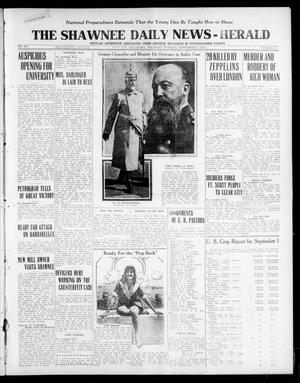 The Shawnee Daily News-Herald (Shawnee, Okla.), Vol. 21, No. 96, Ed. 1 Thursday, September 9, 1915