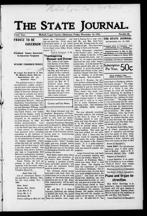 The State Journal. (Mulhall, Okla.), Vol. 3, No. 48, Ed. 1 Friday, November 10, 1905