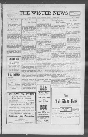 The Wister News (Wister, Okla.), Vol. 1, No. 34, Ed. 1 Friday, April 22, 1910