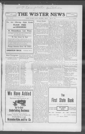 The Wister News (Wister, Okla.), Vol. 1, No. 37, Ed. 1 Friday, May 13, 1910
