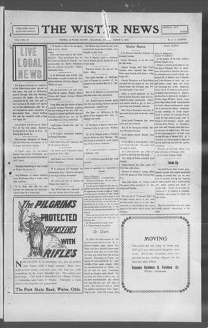 The Wister News (Wister, Okla.), Vol. 2, No. 27, Ed. 1 Friday, March 3, 1911