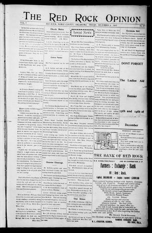 The Red Rock Opinion (Red Rock, Okla.), Vol. 5, No. 18, Ed. 1 Friday, December 6, 1907