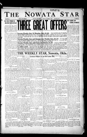 Primary view of object titled 'The Nowata Star (Nowata, Okla.), Vol. 10, No. 31, Ed. 1 Friday, October 3, 1913'.