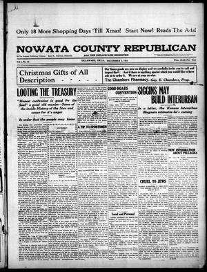 Primary view of object titled 'Nowata County Republican and The Delaware Register (Delaware, Okla.), Vol. 4, No. 42, Ed. 1 Thursday, December 2, 1915'.
