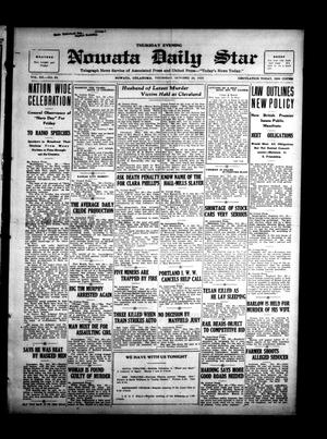 Nowata Daily Star (Nowata, Okla.), Vol. 12, No. 34, Ed. 1 Thursday, October 26, 1922
