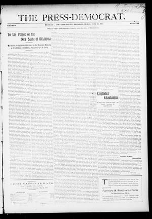 The Press-Democrat. (Hennessey, Okla.), Vol. 15, No. 40, Ed. 1 Friday, June 28, 1907