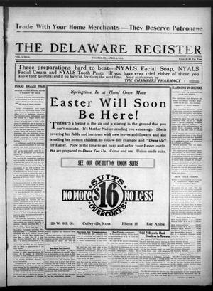 The Delaware Register (Nowata, Okla.), Vol. 5, No. 8, Ed. 1 Thursday, April 6, 1916