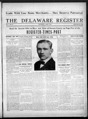 The Delaware Register (Nowata, Okla.), Vol. 5, No. 16, Ed. 1 Thursday, June 1, 1916