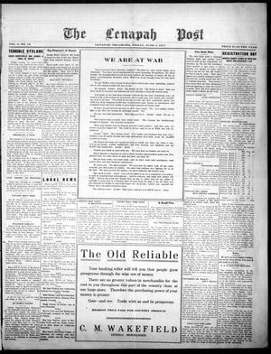 The Lenapah Post (Lenapah, Okla.), Vol. 6, No. 16, Ed. 1 Friday, June 8, 1917