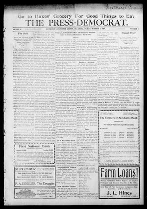 The Press-Democrat. (Hennessey, Okla.), Vol. 17, No. 2, Ed. 1 Friday, October 1, 1909