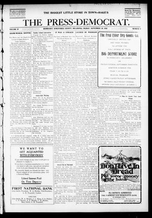 The Press-Democrat. (Hennessey, Okla.), Vol. 18, No. 4, Ed. 1 Friday, September 30, 1910