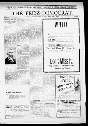 The Press-Democrat. (Hennessey, Okla.), Vol. 18, No. 29, Ed. 1 Friday, March 10, 1911
