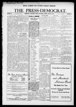 The Press-Democrat. (Hennessey, Okla.), Vol. 20, No. 50, Ed. 1 Friday, August 2, 1912