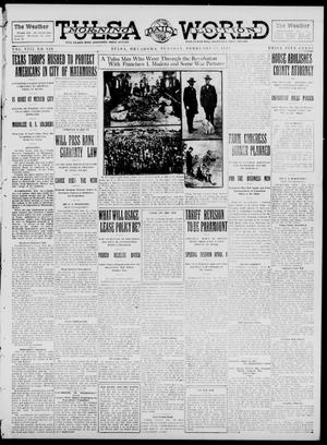 Primary view of object titled 'Tulsa Daily World (Tulsa, Okla.), Vol. 8, No. 139, Ed. 1 Tuesday, February 25, 1913'.