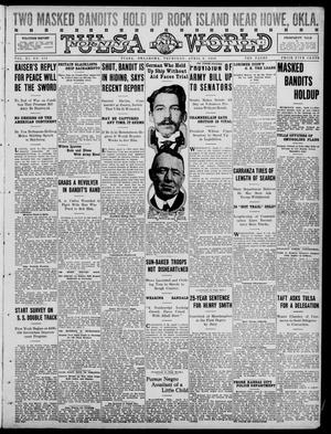 Primary view of object titled 'Tulsa Daily World (Tulsa, Okla.), Vol. 11, No. 173, Ed. 1 Thursday, April 6, 1916'.