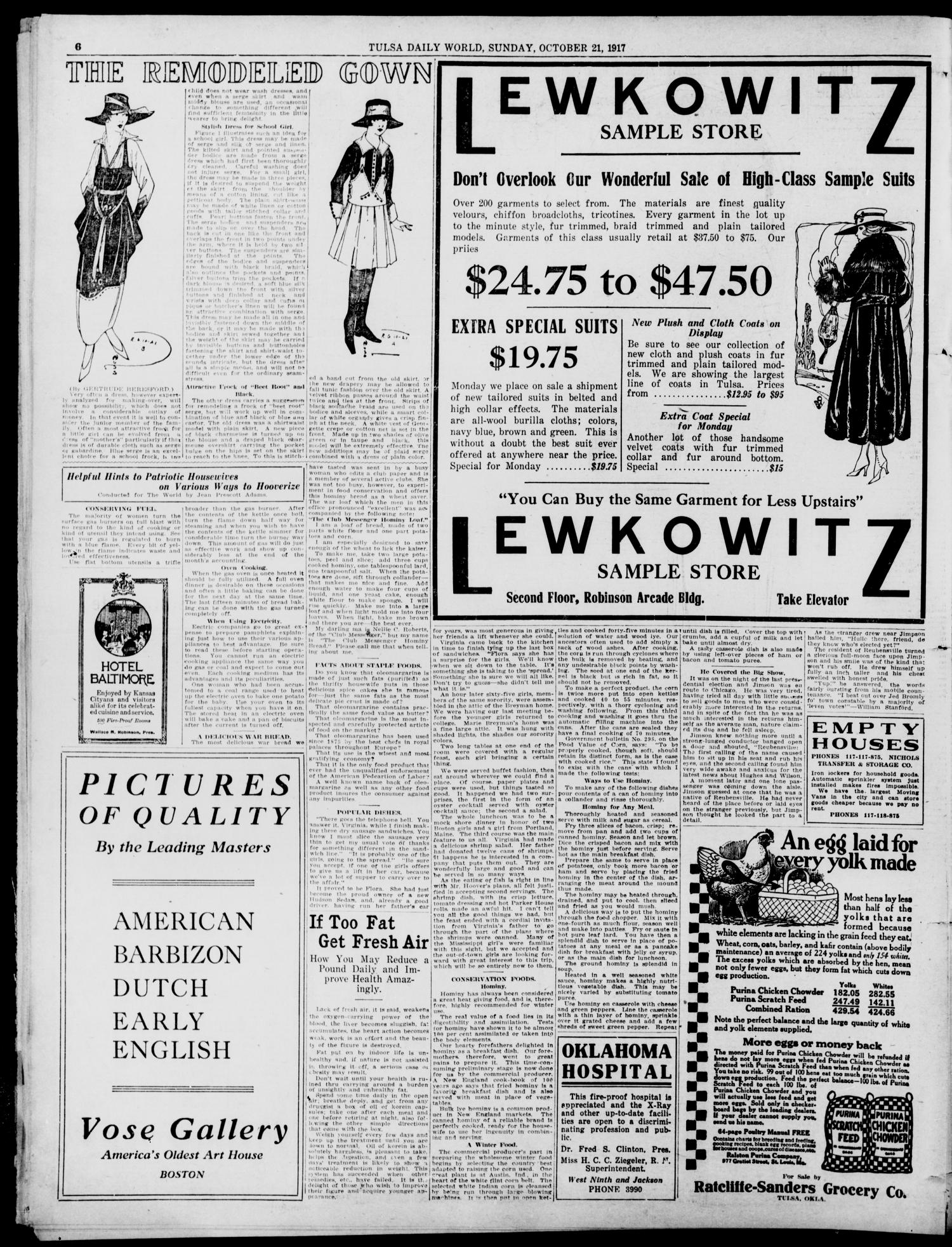 Tulsa Daily World (Tulsa, Okla.), Vol. 13, No. 33, Ed. 1 Sunday, October 21, 1917
                                                
                                                    [Sequence #]: 44 of 48
                                                