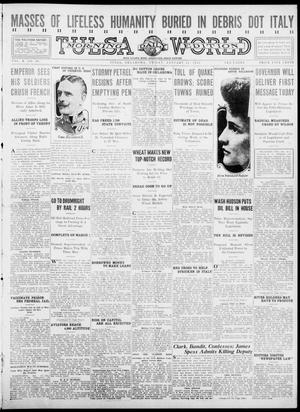 Primary view of object titled 'Tulsa Daily World (Tulsa, Okla.), Vol. 10, No. 98, Ed. 1 Friday, January 15, 1915'.