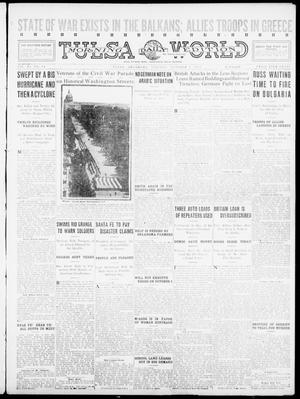 Primary view of object titled 'Tulsa Daily World (Tulsa, Okla.), Vol. 11, No. 10, Ed. 1 Tuesday, October 5, 1915'.