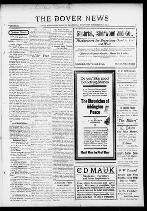 The Dover News (Dover, Okla.), Vol. 13, No. 31, Ed. 1 Thursday, November 13, 1913