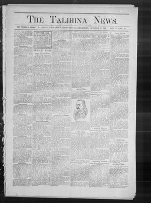 The Talihina News. (Talihina, Indian Terr.), Vol. 4, No. 15, Ed. 1 Thursday, October 17, 1895