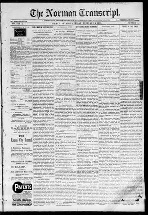 Primary view of object titled 'The Norman Transcript. (Norman, Okla.), Vol. 09, No. 17, Ed. 1 Friday, February 4, 1898'.