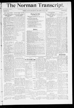 Primary view of object titled 'The Norman Transcript. (Norman, Okla.), Vol. 19, No. 36, Ed. 1 Thursday, July 23, 1908'.