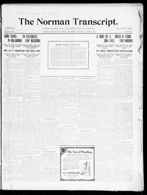 Primary view of object titled 'The Norman Transcript. (Norman, Okla.), Vol. 22, No. 19, Ed. 1 Thursday, April 6, 1911'.