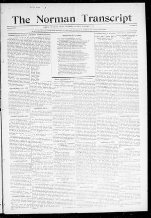 Primary view of object titled 'The Norman Transcript (Norman, Okla.), Vol. 26, No. 15, Ed. 1 Thursday, December 17, 1914'.