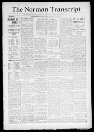 Primary view of object titled 'The Norman Transcript (Norman, Okla.), Vol. 27, No. 10, Ed. 1 Thursday, November 4, 1915'.