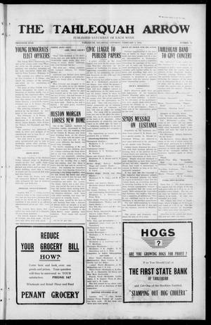 The Tahlequah Arrow (Tahlequah, Okla.), Vol. 30, No. 74, Ed. 1 Saturday, February 5, 1916