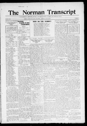 Primary view of object titled 'The Norman Transcript (Norman, Okla.), Vol. 27, No. 15, Ed. 1 Thursday, June 29, 1916'.
