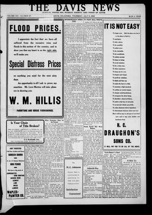 Primary view of The Davis News (Davis, Okla.), Vol. 14, No. 47, Ed. 1 Thursday, July 9, 1908