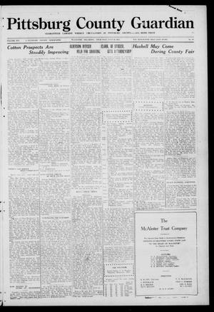 Pittsburg County Guardian (McAlester, Okla.), Vol. 16, No. 49, Ed. 1 Thursday, July 28, 1921