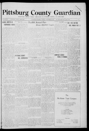 Primary view of object titled 'Pittsburg County Guardian (McAlester, Okla.), Vol. 17, No. 6, Ed. 1 Thursday, September 29, 1921'.